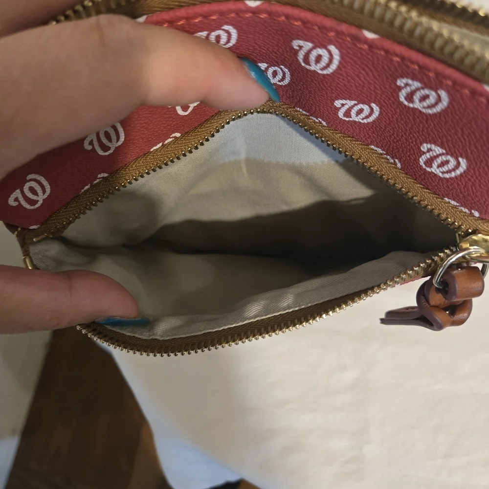 Dooney & Bourke Red Washington Nationals Crossbody Bag